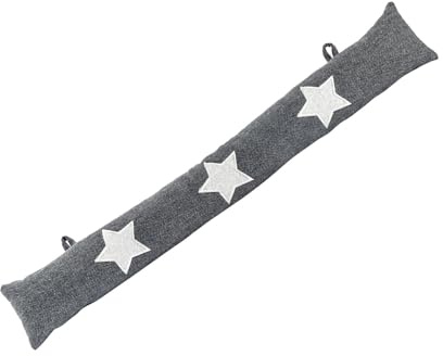 Nicola Spring Draught Excluder - 78.5cm - Star - Pack of 1 - Herringbone Indoor Decorative Wind Stopper Home Interior Air Strip Wind Seal Window Draft Snake Sound Blocker for Home, Office Doors