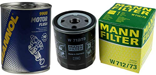 Original MANN Ölfilter W 712/73 + SCT Motor Flush Motorspülung