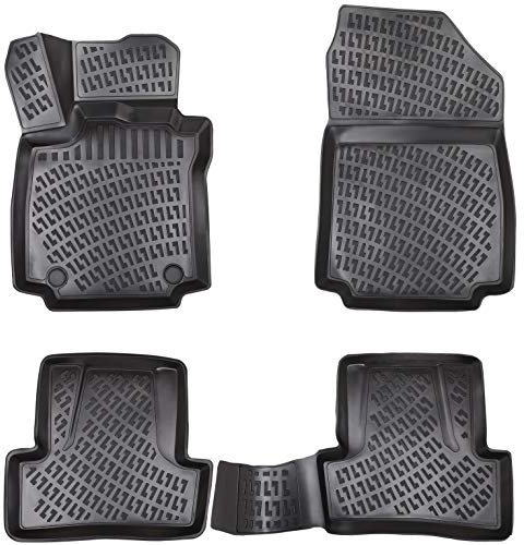 Elmasline 3D Gummimatten Set für Renault Clio 4 (2012-2019) | Extra hoher Rand Fußmatten