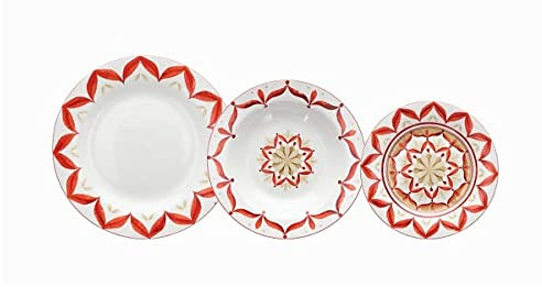 ANDREA FONTEBASSO SERVIZIO PIATTI 18 PZ - ATOLLO FLAME