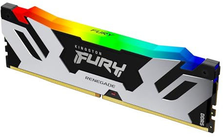 Kingston Fury Renegade Black RGB 32GB 6400MT/s DDR5 CL32 DIMM Desktop Gaming Memory(Kit of 2) - KF564C32RSAK2-32