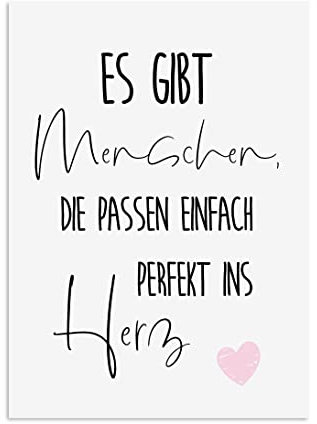 Nastami Postkarte Du bist SOWAS VON GENUG Geschenk Freundin Postkarte Du bist toll (perfekt ins Herz)