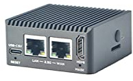 Nanopi R5C Wireless Mini WiFi Router OpenWRT mit Rockchip RK3568B2 Soc 0.8T NPU Onboard Dual PCIe 2.5Gbps Ethernet Ports M.2 BT WiFi Module Slot Support Debian Ubuntu (4+64GB no WiFi Module)