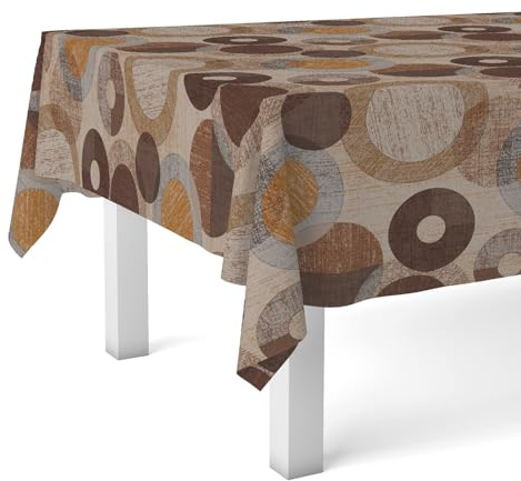 Martina Home Wachstuchtischdecke Tambre, 100 x 140 cm, Braun