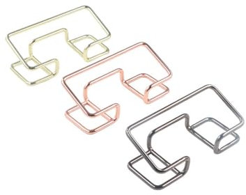 Pokinge Visitenkartenhalter, Metall-Kartenständer, goldfarben, schwarz, Tischplatte, Namenskarten-Aufbewahrung, Organizer, Ofiice-Zubehör, 3 Packungen (Roségold, Gold und Schwarz)