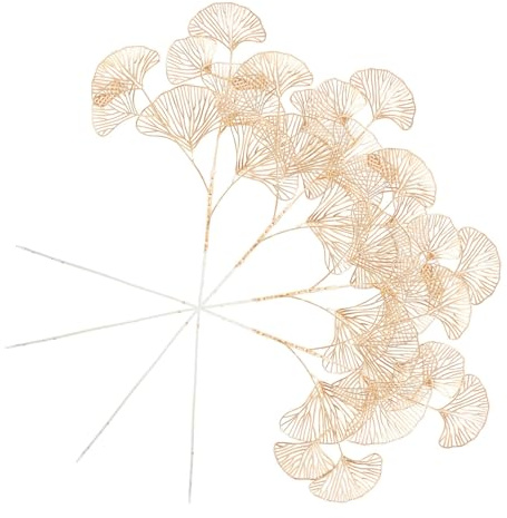 SEWOART 4 Stück Künstliche Ginkgo-stängel Blätter Kunst-Ginkgo-Pflanzen Für Blumenarrangements