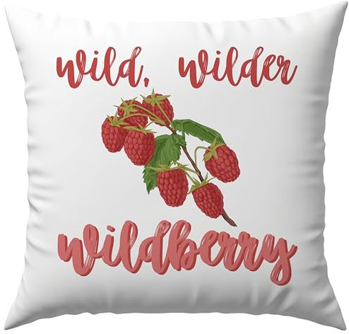 Printparade Wild Wilder Wildberry Beeren Cocktail Sommer Drink Mädelsabend Himbeeren Wein Aperetif Lieblingsgetränk Alkohol Deko Kissen Geschenk