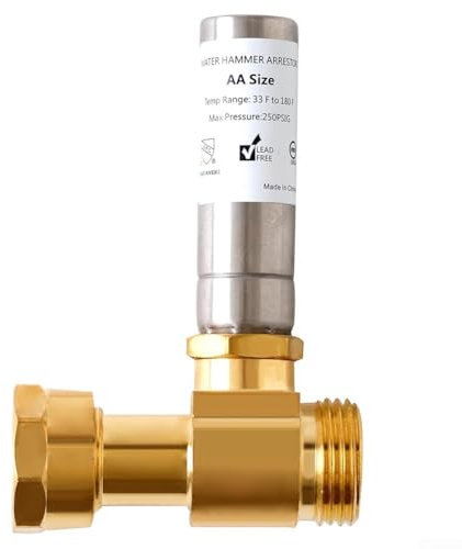Jonikuper 3/4 Inch Water Hammer Arrestor For Washing Machines, Stainless Steel Water Hammer Arrestor, Washing Machine Water Hammer Arrestor(1PCS)