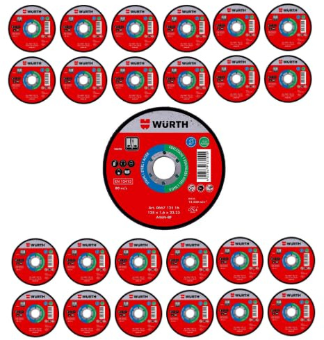 Red Label Würth, dischi da taglio 125 mm, 1,6 mm (25)