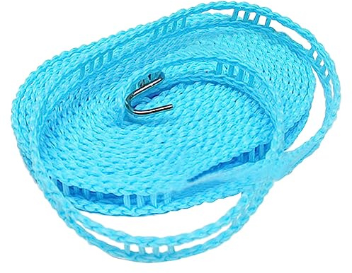 Cabilock 5m Corda Per Stendibiancheria in Nylon Da Antivento Regolabile Per Esterni Ganci Antiscivolo Per Campeggio e Stendere i Panni