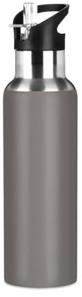 Stainless Steel Water Bottle 32 Oz, BPA-Free Sport Water Bottle for Gym Outdoor Travel School, Iron Gray