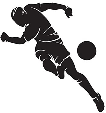 ERINGOGO 1stück Selbstklebende Fußball Wandaufkleber Kreative Sport Wanddekoration Für Kinderzimmer Wohnzimmer Gym Abnehmbar Und Langlebig Geeignet Für Glatte Wände Und Fenster