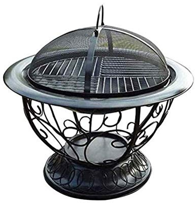 ZJFHEYUO Grillofen für den Außenbereich, Haushaltswaren, Feuerstelle, Garten-Terrassenheizung, Feuerkorb für Holz, Holzkohle, multifunktionales Feuer