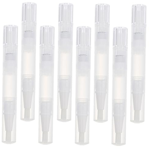 Gatuida 8 Stück Transparente Nagelölstifte Lipgloss-behälter Leere Tuben Nagelkunst-werkzeug Dicht und Bruchfest