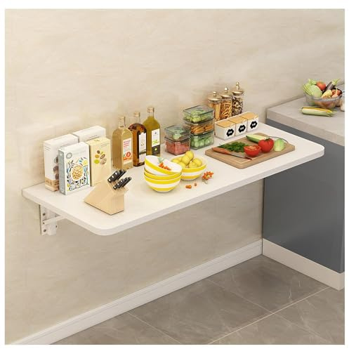 Wandklapptisch Faltbarer Esstisch Kompakter Küchentisch Platzsparendes Design Klapptisch Für Kleine Räume Wandmontierter Tisch(50 * 30cm)
