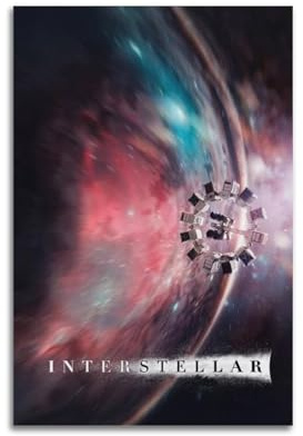OKSDMQNS Poster du film Interstellar 3 - Impression sur toile - Décoration murale moderne pour chambre à coucher - 20 x 30 cm