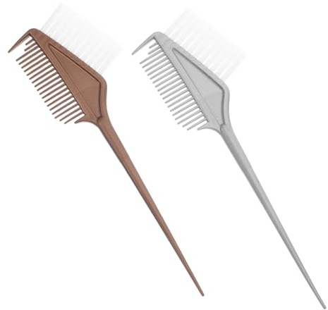 Beavorty Pennello per Tintura Chioma 2 Pezzi Setole Flessibili Rigide, Spazzola Applicatore Professionale per Colorazione e Trattamento Chioma, Strumento da Barbiere per Uso Domestico
