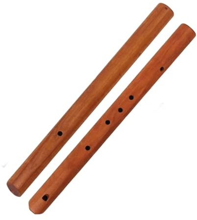 Blockflöjt Femtonsblockspelare Vertikalt Blåsande Trä Vuxna Tränar På Bärbara Traditionella Instrument(Five Tones-432Hz)