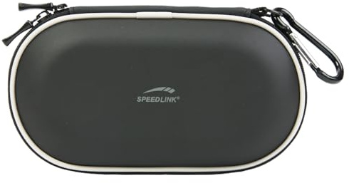 Speedlink Carry Case Tasche zur Aufbewahrung Der PSP Slim/Lite/2000/3000 (Hartschale mit Innenfächern und Reißverschluss) schwarz
