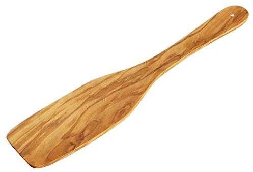 cilio TOSCANA Wok-Wender 30 cm, handgefertigtes Olivenholz, elegant | Küchenspatel aus natürlichem Olivenholz, für Wok und Pfanne, pflegeleicht, handgeschnitzt, elegant, exklusiv, 30 cm