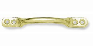 Window Furniture Sash Window Fittings Sash Handle Polished Brass 125mm-