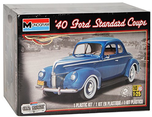 Revell Ford Coupe Standard 1940 Blau 85-4371 Bausatz Kit 1/25 1/24 Monogram Modell Auto mit individiuellem Wunschkennzeichen