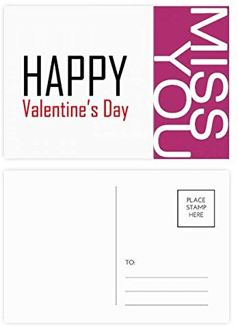 Valentinstags-/Urlaubs-Postkarten-Set mit Danksagungskarten, 20 Stück