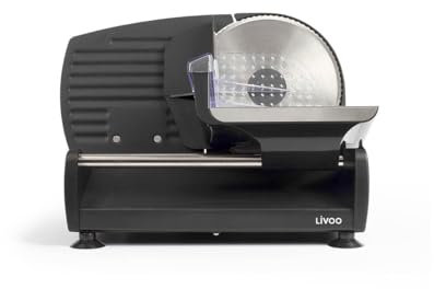Livoo affettatrice elettrica 150w 19cm nera dom396
