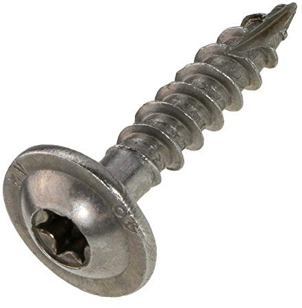 Tellerkopfschrauben 8 x 40 mm, Edelstahl A2-100 Stück, TX 40, ETA Zulassung mit Vollgewinde