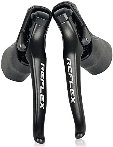 1840/5000 ???? Rennrad Schalthebel 2×8/2×9/2X10/2X11 Speed ??Shifters & Schaltkabel Schalthebel Bremse Fahrrad Umwerfer Kompatibel für Shimano (2x8S REFLEX: Kompatibel R2000)