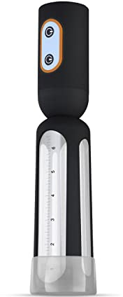 CRUIZR CS08 Pompe à Pénis Automatique avec Fonction d'Aspiration - Pompes à Pénis pour un Plus Grand Pénis - Agrandir le Pénis en Silicone - Transparent/Noir