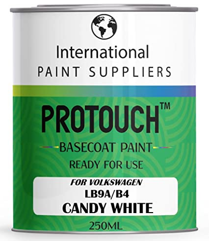 PROTOUCH FOR VOLKSWAGEN LB9A/B4 CANDY WHITE BASECOAT RFU READY FOR USE THINNED CAR PAINT 250ML TIN