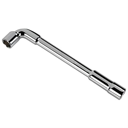 Aoktorkit 24mm L Shaped Angled Hex Socket Wrench,CRV Multifunction Tubular Socket Spanner Double Ended Hex Wrench for Washing Machine,Pipeline,Mecchancy Bicycle Repair and Home Maintance