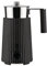 Alessi Plissé MDL13 B, Espumador de Leche de Inducción Multifunción, en Resina Termoplástica, Jarra en Acero Inoxidable, Enchufe Europeo, 600 W, 35 cl, Negro