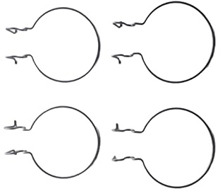 Nesbel - Spüren Sie die Reinheit? Blumentopfhalter verzinkter Stahldraht für Doppelstab Gitter- und Gabionen Zäune, Set Größe:4er Set 16.0 cm