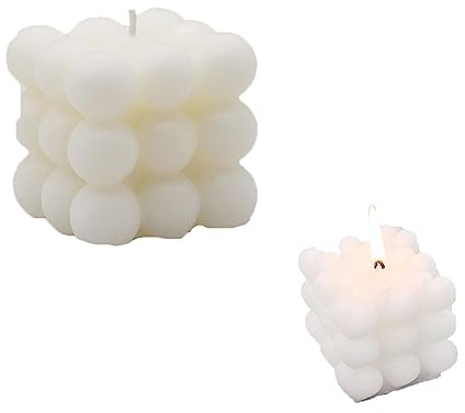 zalati Vela perfumada para aromaterapia, estilo burbuja, para decoración de dormitorio y baño, fresia