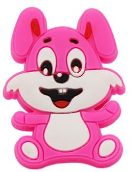 PILYON Maniglie Cassetti 6 Pezzi Cartone Animato Per Bambini Maniglia Colla Morbida Anti-Collisione Pomello E Maniglia Del Cassetto Dell'Armadio Del Guardaroba Zodiaco Cinese,Coniglio