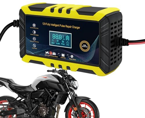 Erhaltungsladegerät für Auto, Effizienter Batterieerhalt, Erhaltungsladegerät mit Reparaturfunktion zur Aufrechterhaltung und Verlängerung der Batterielebensdauer für Autos und Motorräder