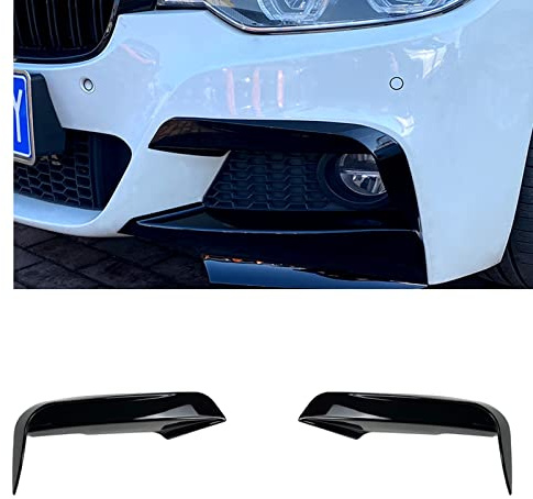 2PCS Front Splitter Bumper Lip For BMW 3 Series F30 F31 M Sport 2012-2018