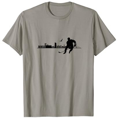 Stadt Mannheim Skyline Monnem T-Shirt, Unisex, Grau, S, Kurzarm, Stadt-Themen, City Shirt