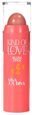 Viva la Diva Kind of Love Blush Stick - Color N1 Bombing - Barra de Rubor en Stick con Aplicación Fácil y Acabado Natural