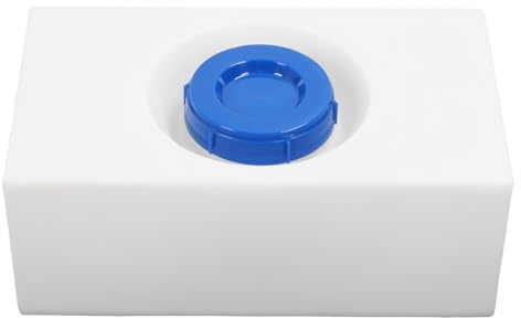Serbatoio dell'acqua da 8 galloni, LLDPE a prova di continuità, per camper, rimorchi, barche, forma quadrata, liscio e sigillato, 130 mm di larghezza