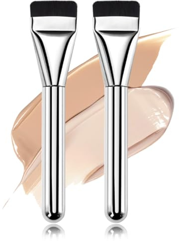 GGUFAY Lot de 2 pinceaux pour fond de teint, correcteur, poudre, maquillage, pour femme, idéal comme cadeau beauté