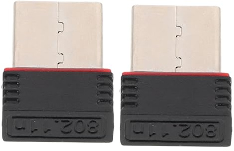 DIYEAH Adaptateur Réseau Wi‑FI USB pour PC et Ordinateur Portable, Réception Stable, Compatible, Branchement Direct, Lot de 2 pour Maison et Café