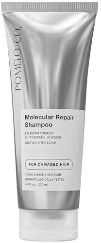 Pomélo+Co. Molecular Repair Shampoo 200ml - für trockenes Haar und Kopfhaut | Tiefenwirksame Pflege mit 7% Phytokeratin-Glycerin-Komplex - reparierende Wirkung bei brüchigem und sensiblem Haar