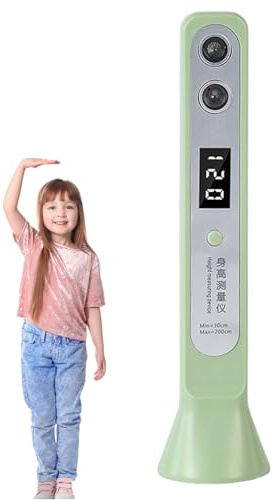 Lnhgh Herramienta para Medir Altura - Instrumento De Medición Ultrasónico para Altura,Medidor Digital Inteligente Portátil Ultrasónico para Seguimiento De Crecimiento En Hogar Y Viajes con Monitoreo