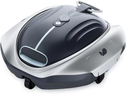 Suinga Robot nettoyeur de piscine sans fil 300P Aspirateur de piscine avec aspiration supérieure, technologie DirtLock, stationnement automatique, indicateur LED, grande capacité, charge rapide
