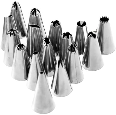 Set di sac à poche in acciaio inossidabile con 100 beccucci monouso, kit completo for decorare torte, comode forniture for la cottura al forno