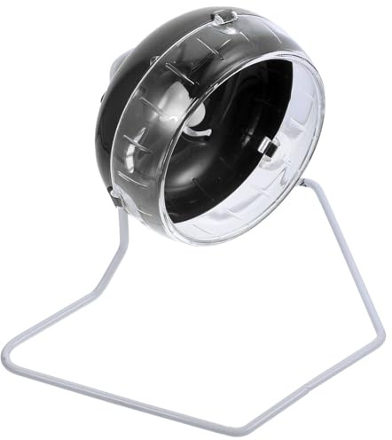 UKCOCO Rueda de Ejercicio Silenciosa para Hámster Soporte Ajustable 12 CM Superficie Antideslizante Juguete para Jerbos y Pequeños Roedores Suministros para Mascotas Pequeñas