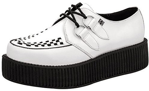 T.U.K. Leather Viva High Creeper - Herren & Damen Schuhe - Farbe White Leather - Größe EU39